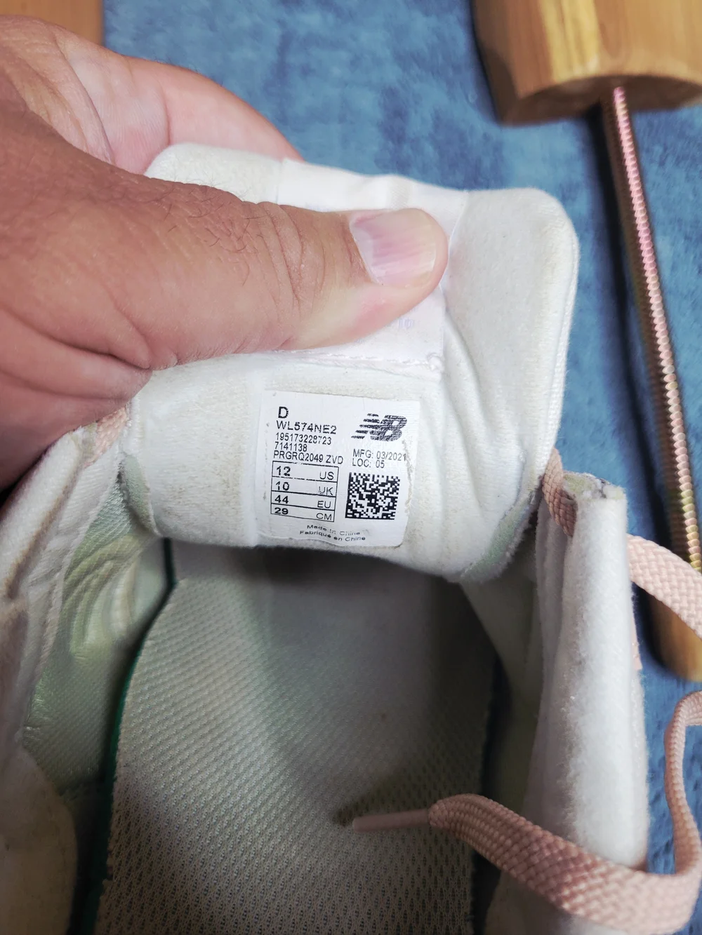 New Balance 574 Tencel 'Rose Water Sea Salt' Sneakers - Women's Size 12